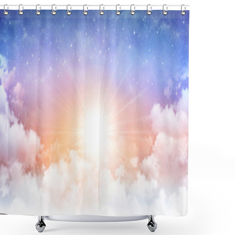 Personality  Heavenly Sunny Sky Shower Curtains