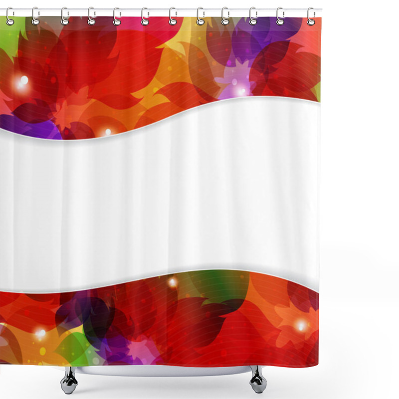 Personality  Abstract Flower Frame Shower Curtains