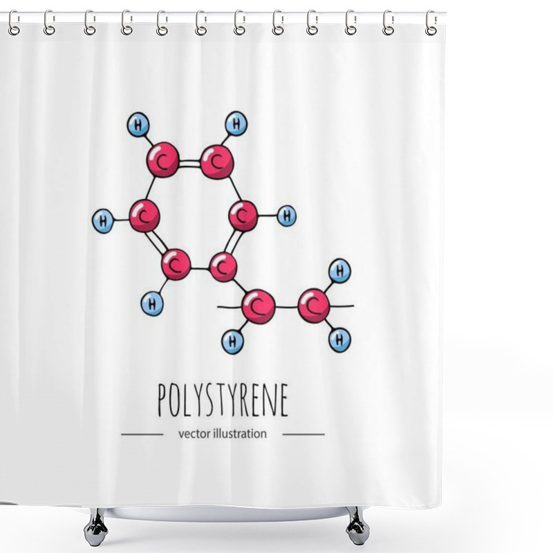 Personality  Chemical Molecule Icon Shower Curtains