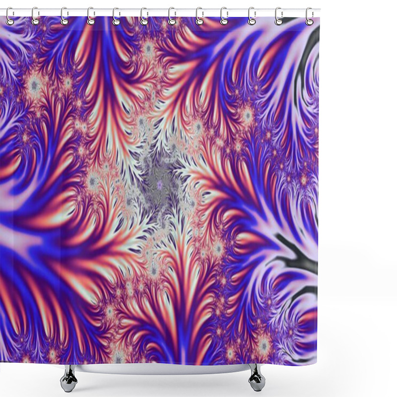 Personality  Beautiful Zoom Into The Infinite Mathematical Mandelbrot Set Fractal Shower Curtains