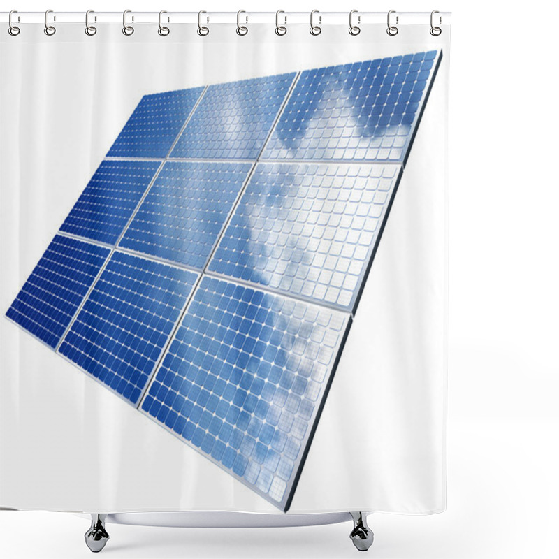 Personality  Isolated Solar Panel Shower Curtains