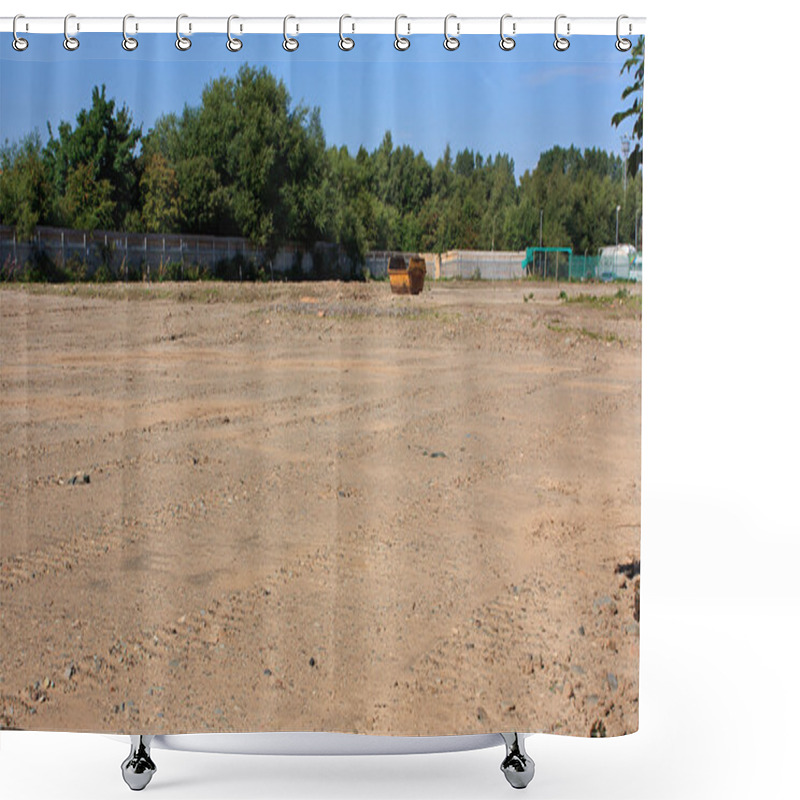 Personality  Brown Field Site Shower Curtains