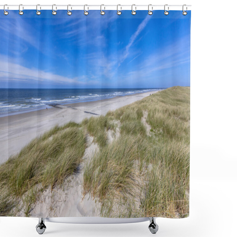 Personality  Empty Beach On Wadden Island Shower Curtains