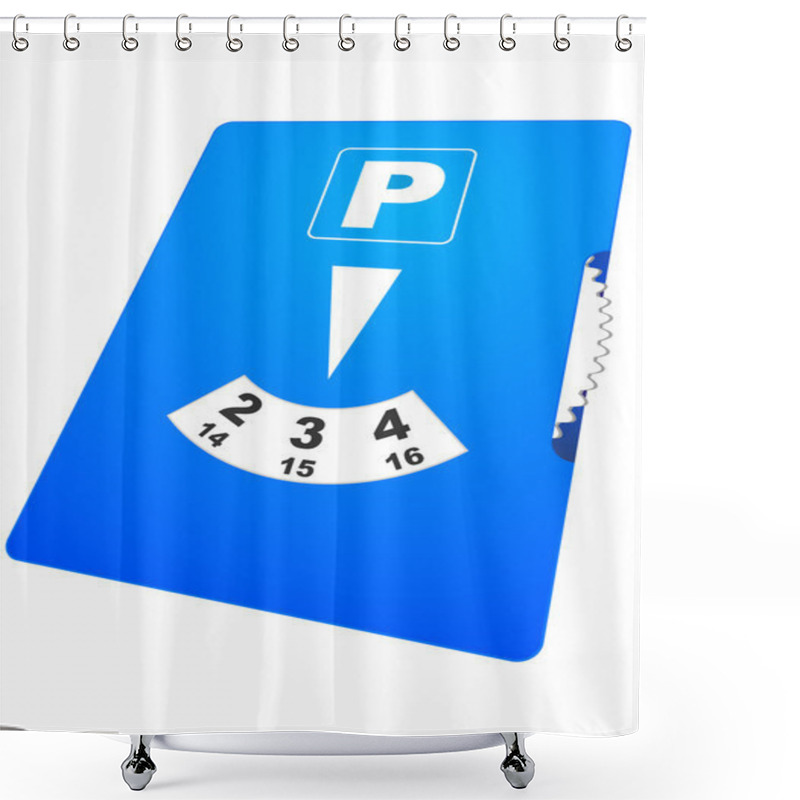 Personality  Parking Disc Shower Curtains