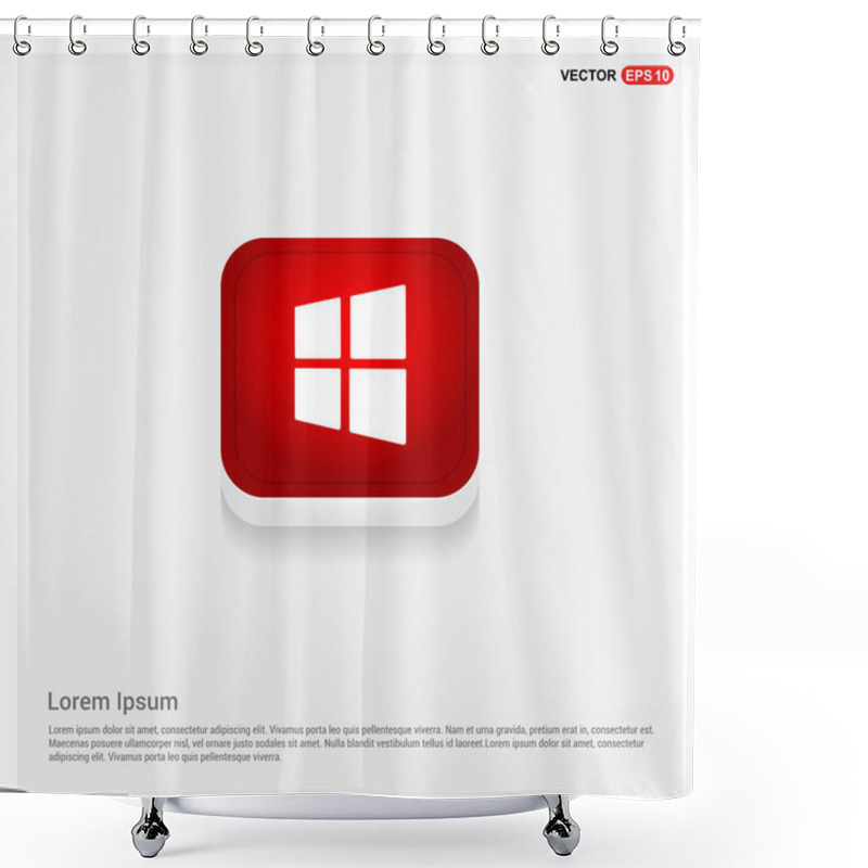 Personality  Windows Operation Environment Icon Shower Curtains