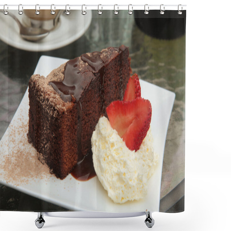 Personality  Chocolate Cake Shower Curtains