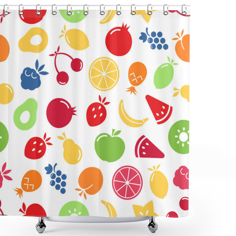 Personality  Fruits Seamless Pattern. Shower Curtains