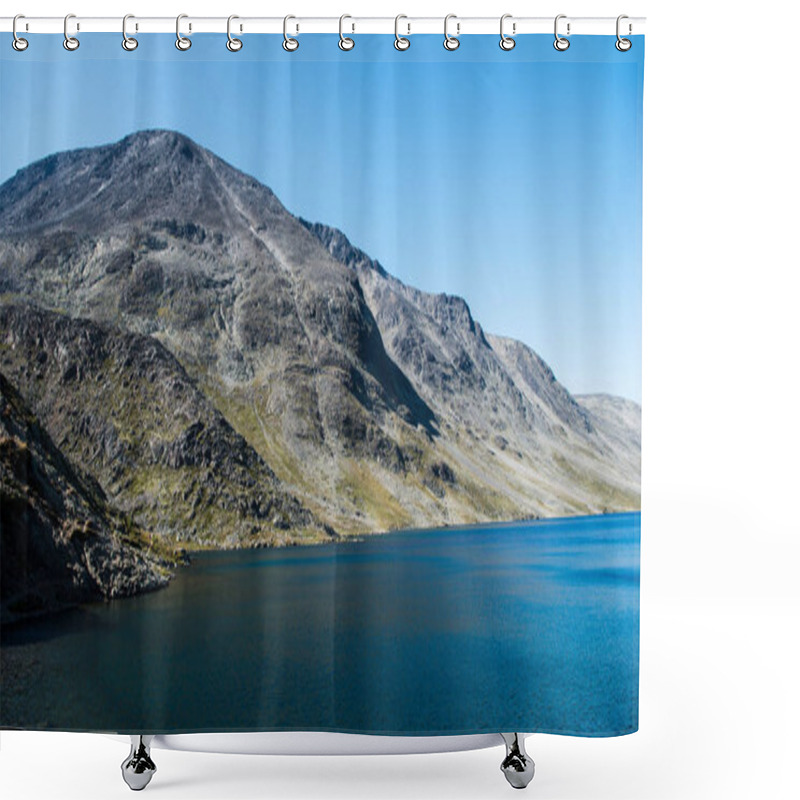 Personality  Beautiful Gjende Lake, Besseggen Ridge, Jotunheimen National Park, Norway Shower Curtains