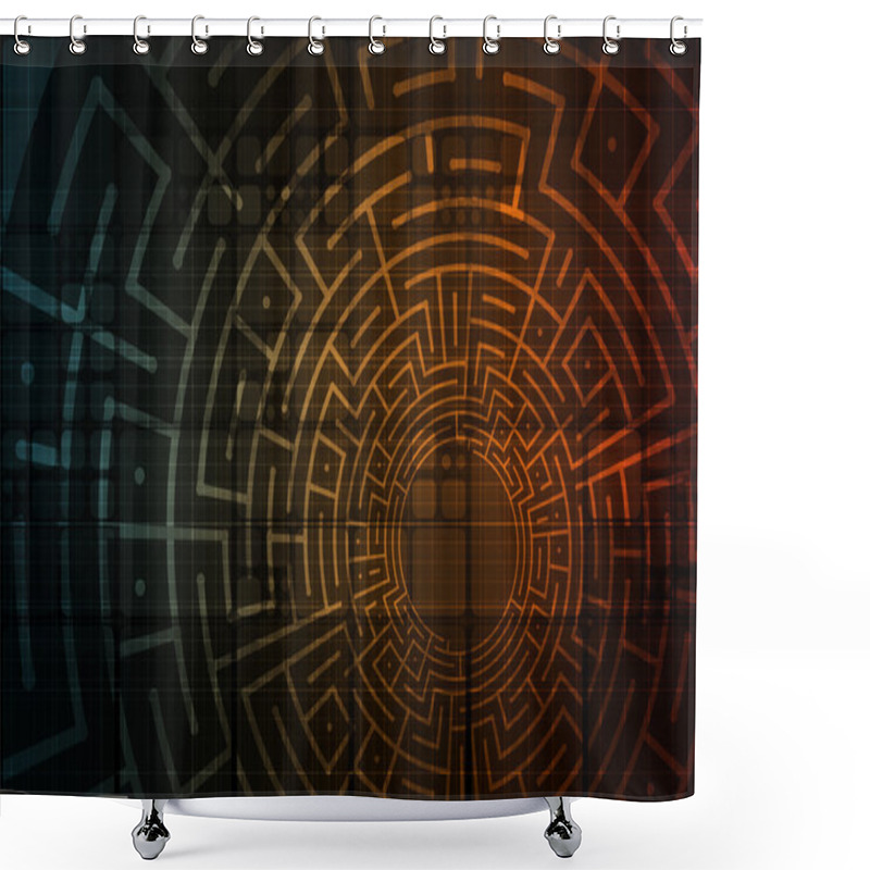 Personality  Information Technology Shower Curtains