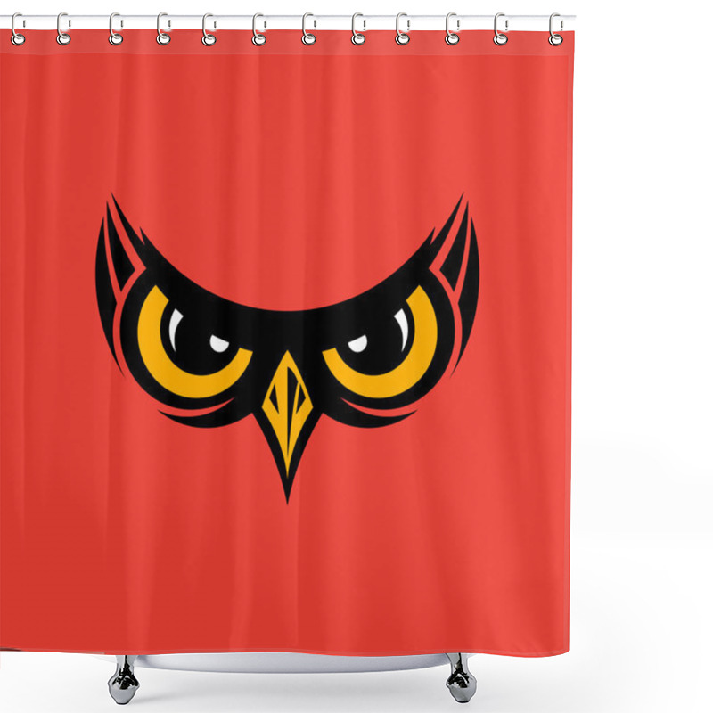 Personality  Vector Illustration Of Owl Shower Curtains