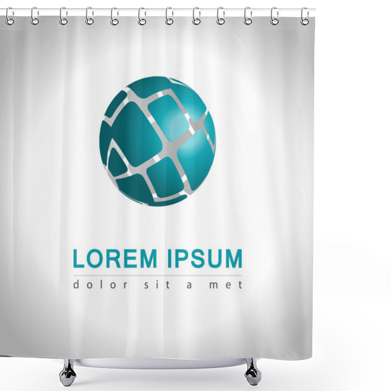 Personality  Abstract Icon Shower Curtains