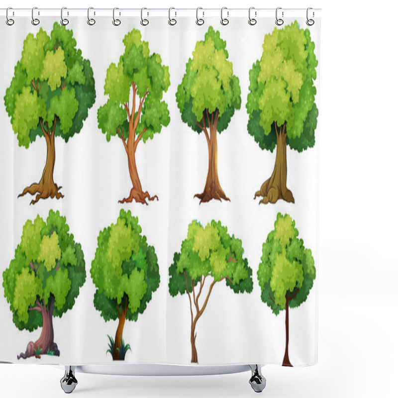 Personality  Tree Shower Curtains