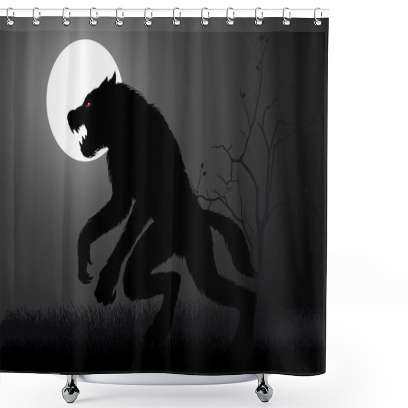 Personality  Werewolf Shower Curtains