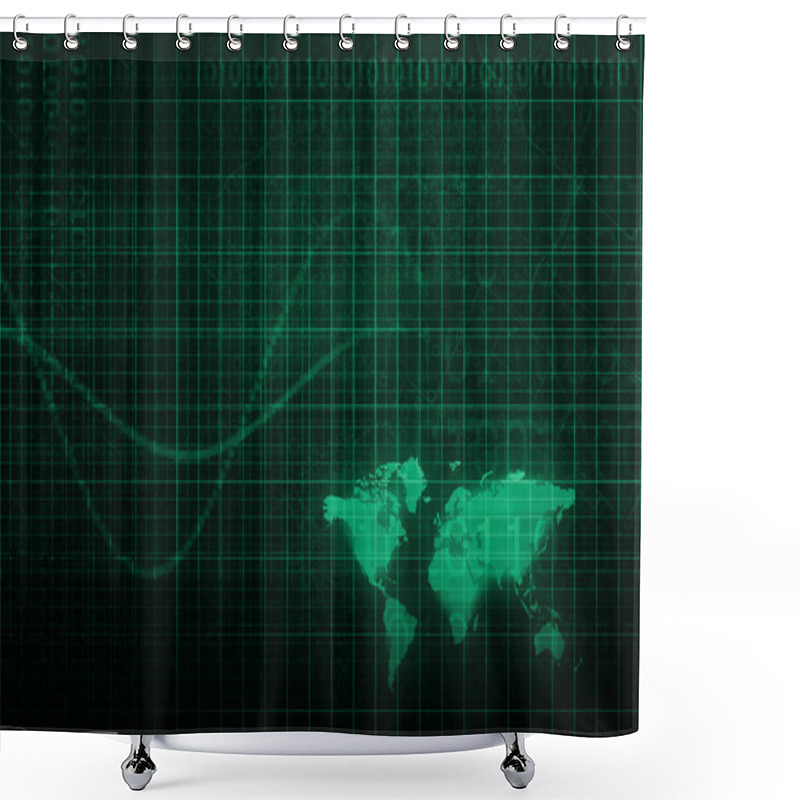 Personality  Technology Infrastructure Shower Curtains