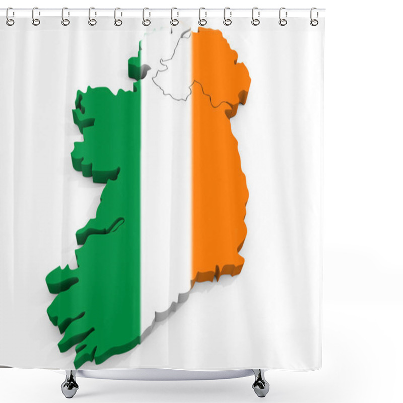 Personality  Ireland Shower Curtains