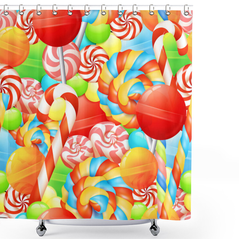 Personality  Sweet Seamless Pattern Shower Curtains