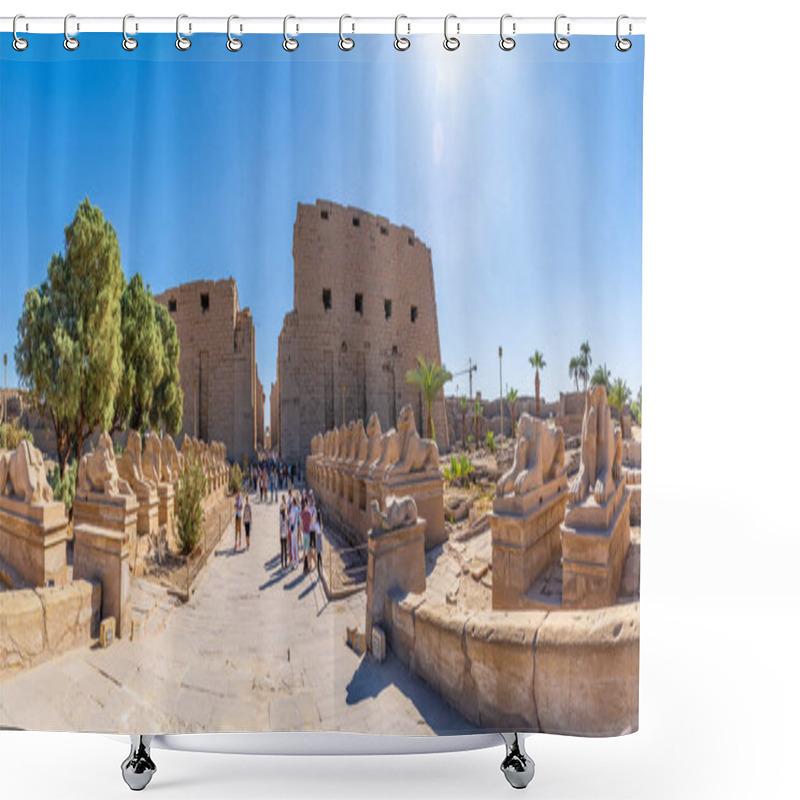 Personality  Entrance To Luxor Temple, Egypt Shower Curtains