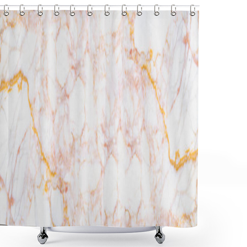 Personality  Marble Texture Gold, White, Pink Luxury Background Shower Curtains