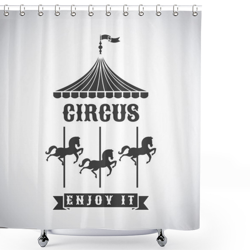 Personality  The Circus Design Shower Curtains