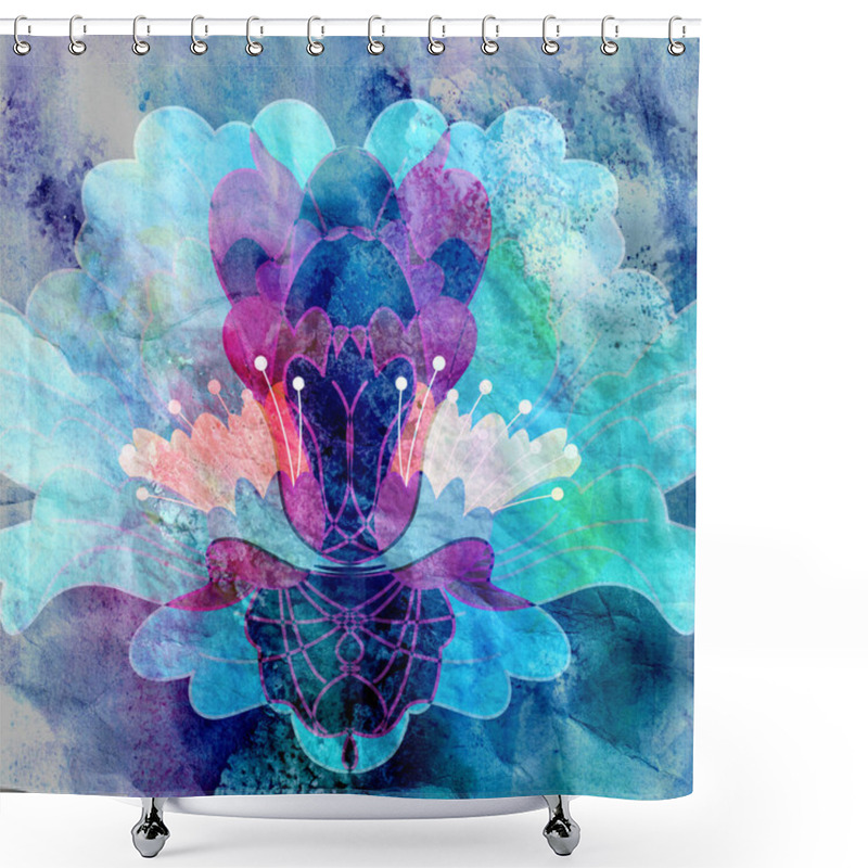 Personality  Floral Abstract Pattern  Shower Curtains