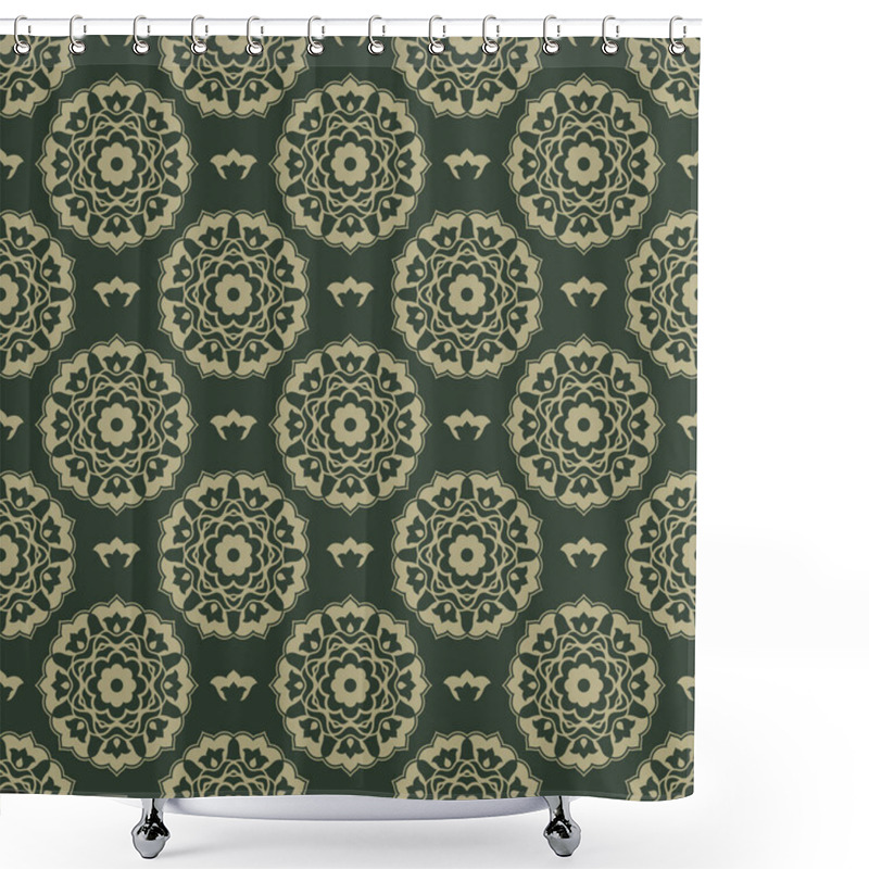 Personality  Seamless, Luxurious, Ornamental Islamic Vector Pattern In Ottoman Kaftan Style. Use For Fashion Designs, Clothing, Fabric Prints, Wallpapers And Home Decoration. Shower Curtains