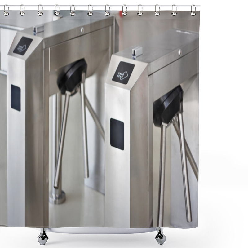 Personality  Turnstiles Shower Curtains