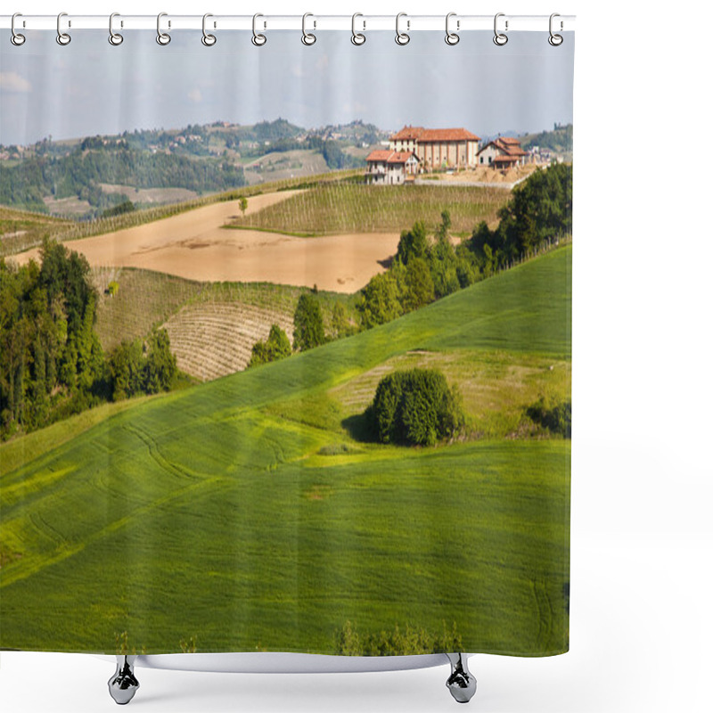 Personality  Italian Vineyard: Monferrato Shower Curtains