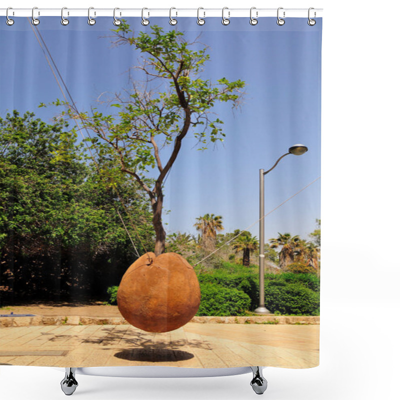 Personality  Hovering Orange Tree. Jaffa. Shower Curtains