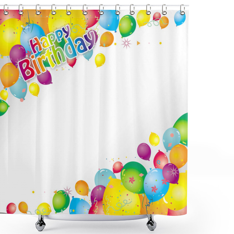 Personality  Happy Birthday Shower Curtains