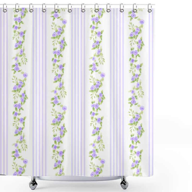 Personality  English Floral Pattern Shower Curtains