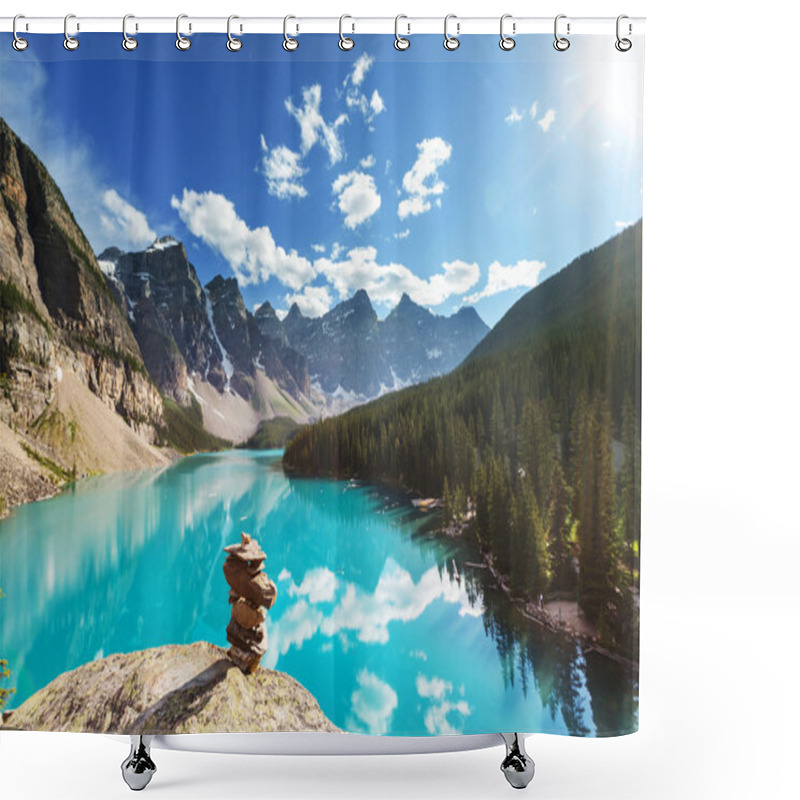 Personality  Beautiful Moraine Lake Shower Curtains