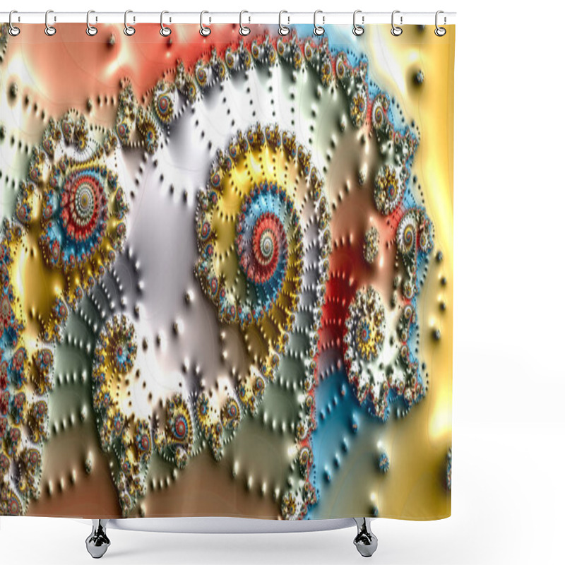 Personality  Digital Artwork, Geometric Texture, Abstract Background  Shower Curtains