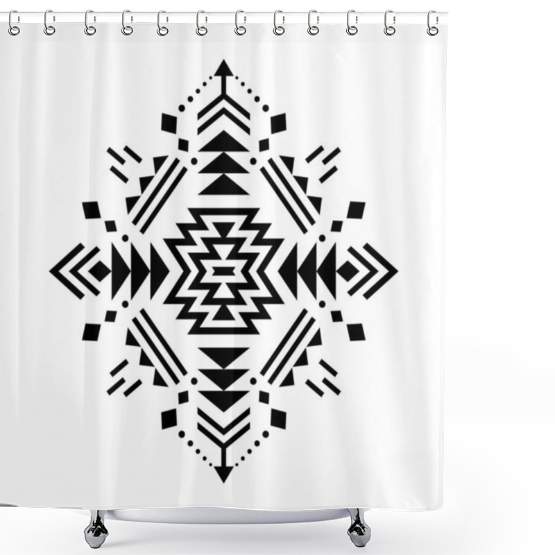 Personality  Aztec Vector Element. Shower Curtains