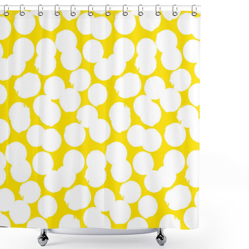 Personality  Ditsy Vector Polka Dot Pattern Shower Curtains