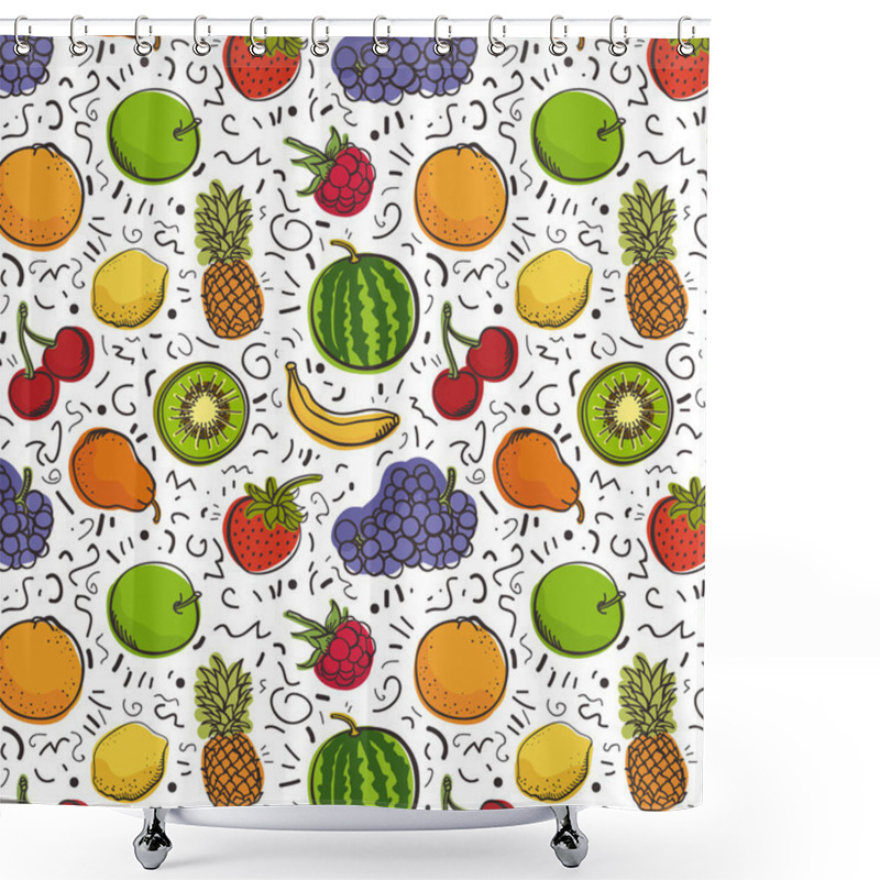 Personality  Fruits Pattern Shower Curtains