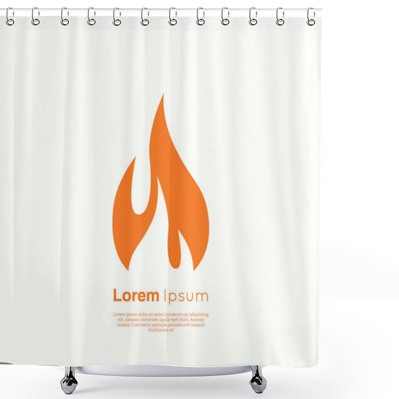 Personality  Fire Flames Shower Curtains