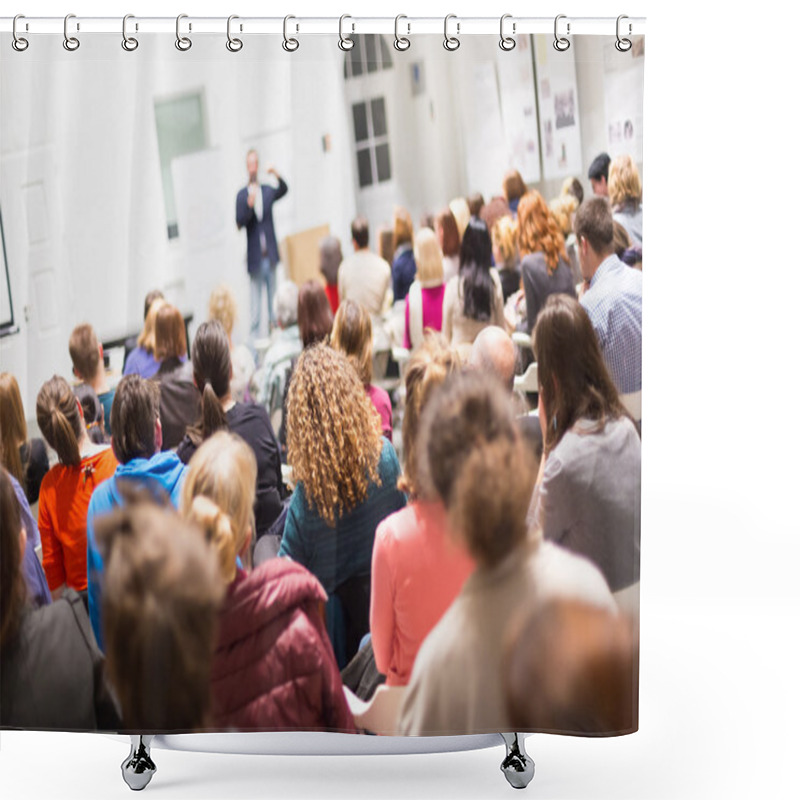 Personality  Audience In The Lecture Hall. Shower Curtains