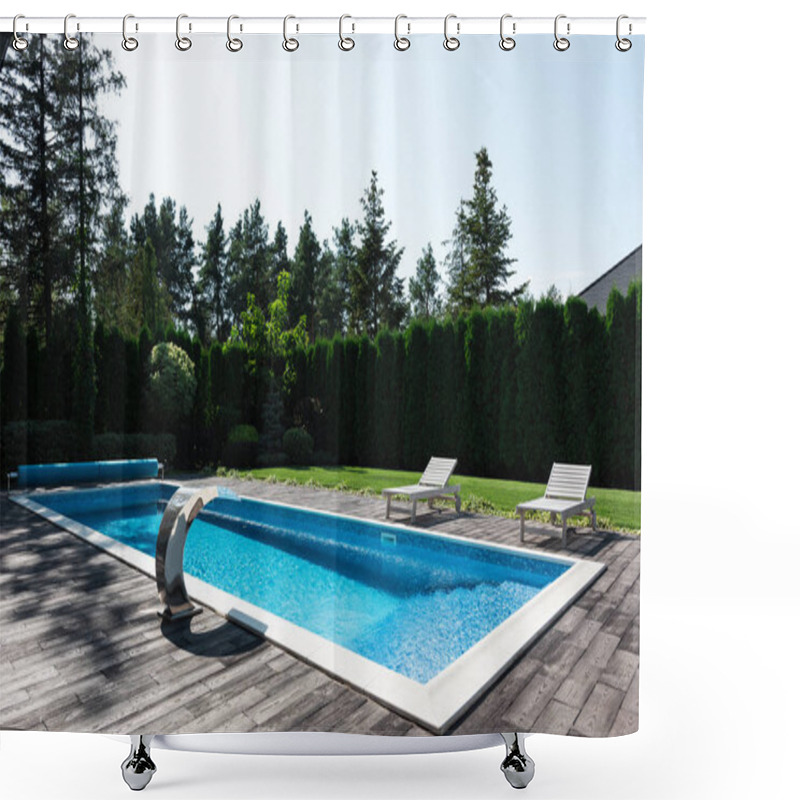 Personality  Swimming Pool Shower Curtains