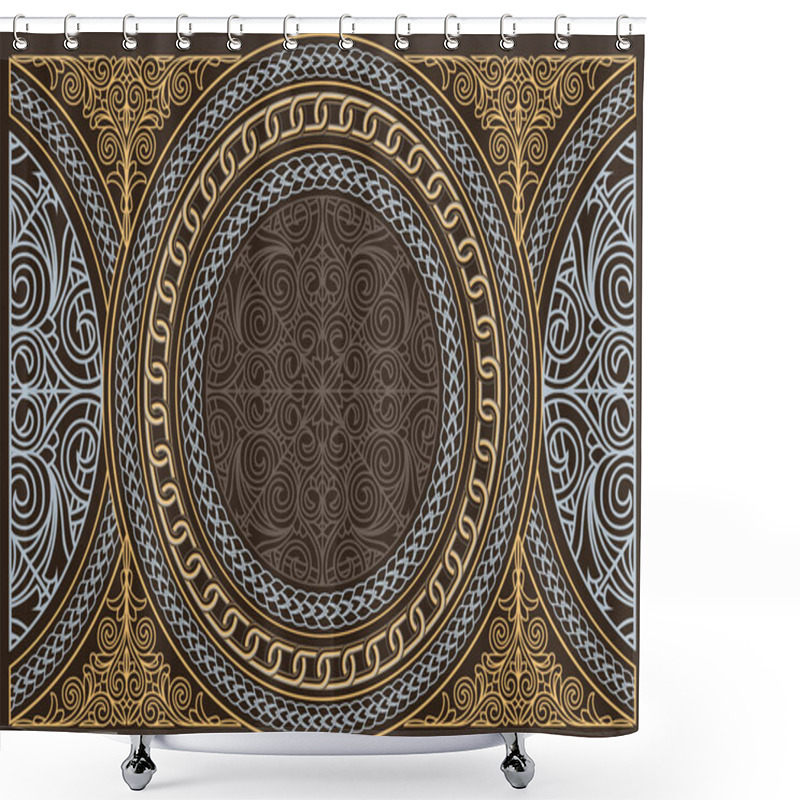 Personality  Decorative Ornate Retro Design Card Shower Curtains