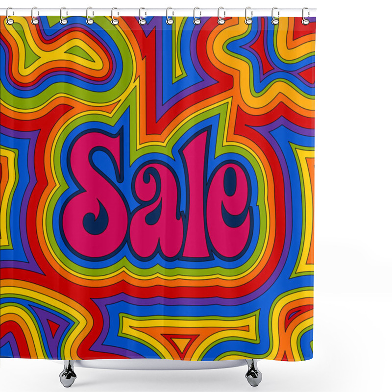 Personality  Groovy Sale - Rainbow Shower Curtains