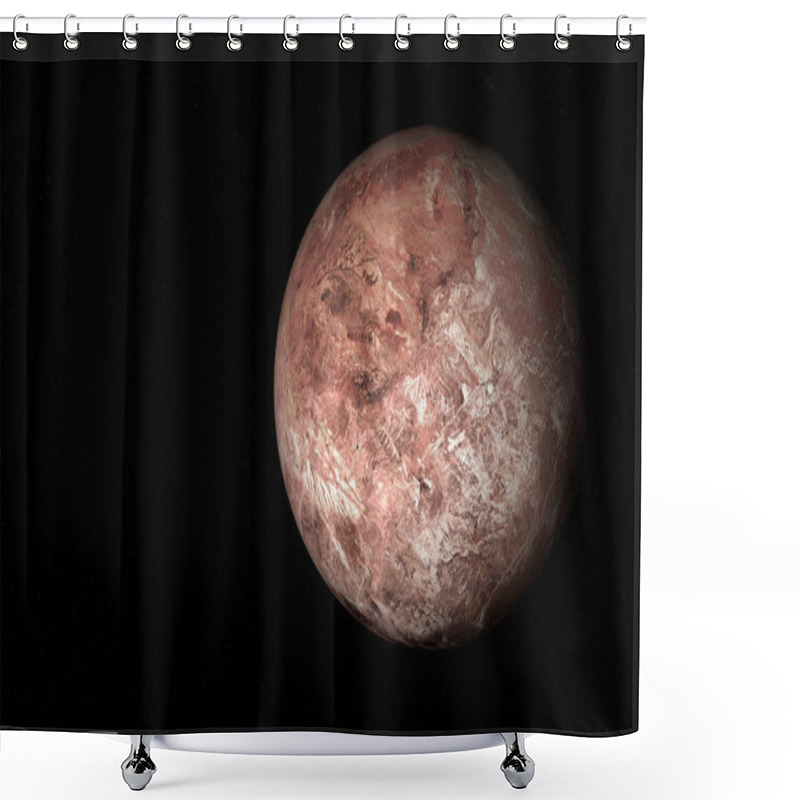 Personality  3d Rendering Of The Dwarf Planet Makemake. Shower Curtains