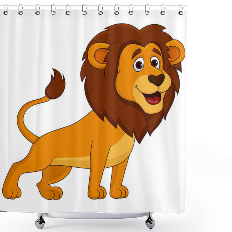 Personality  Lion Cartoon Shower Curtains