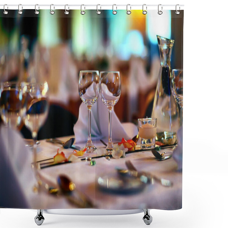 Personality  Wedding Restaurant Shower Curtains