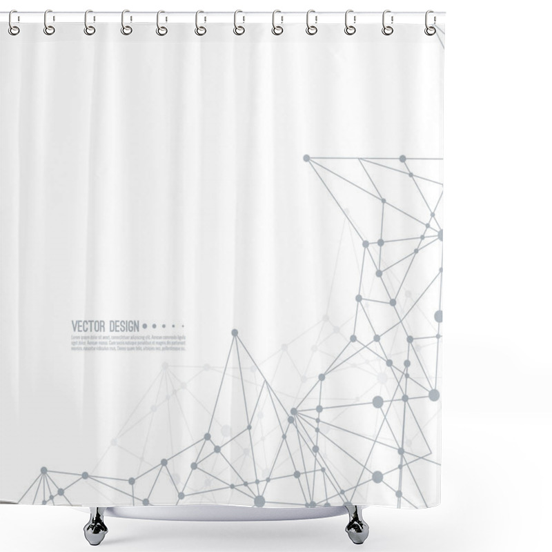 Personality  Virtual Abstract Background. Shower Curtains