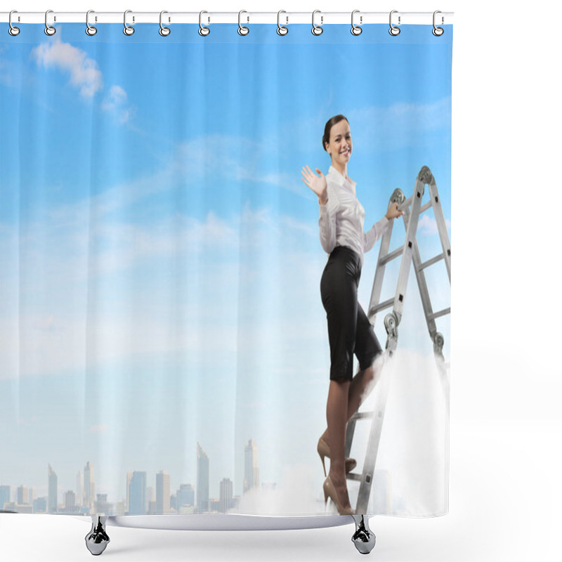 Personality  Ladder Of Success Shower Curtains