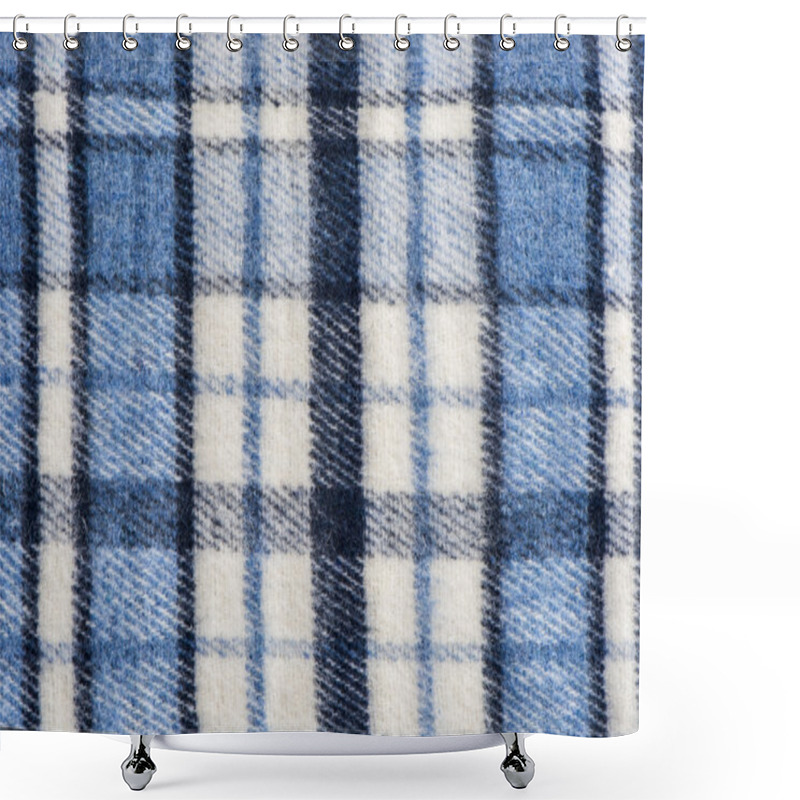 Personality  Tartan Plaid Wool Fabric Shower Curtains