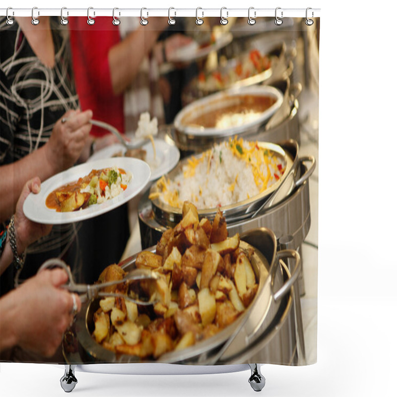 Personality  Catering Food Shower Curtains