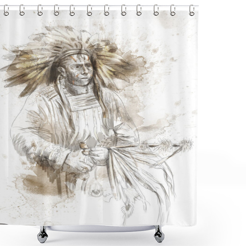 Personality  Indian Shower Curtains