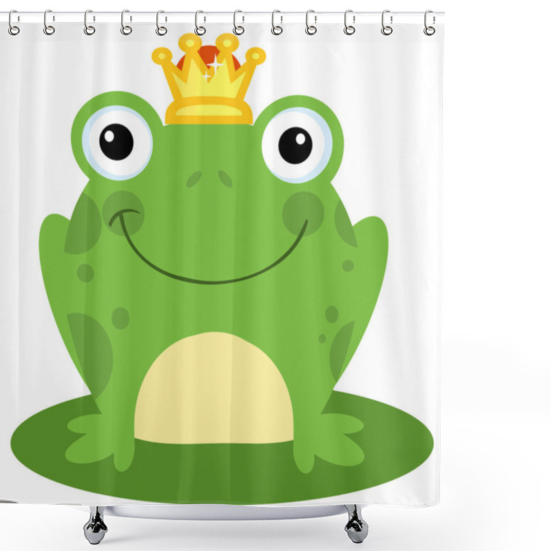 Personality  Frog Prince Character Shower Curtains