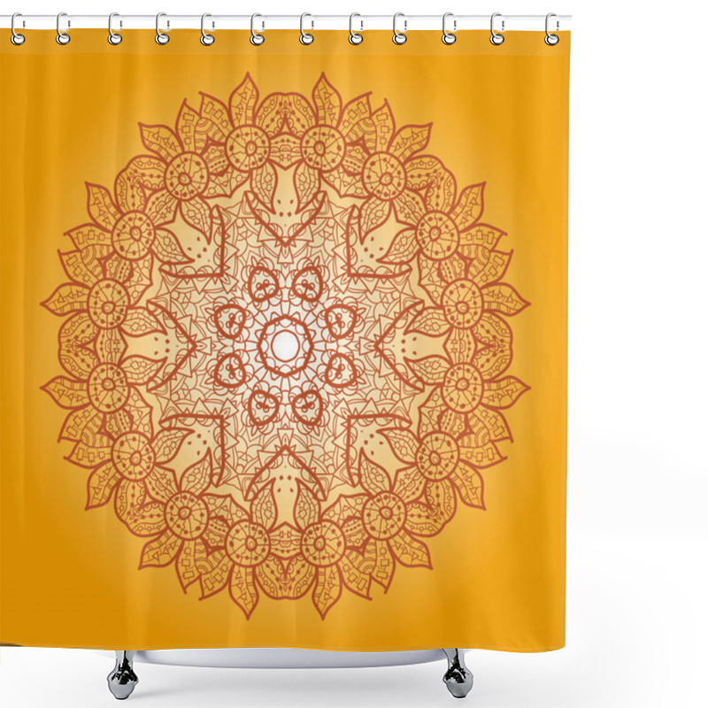 Personality  Oriental Mandala Motif Shower Curtains